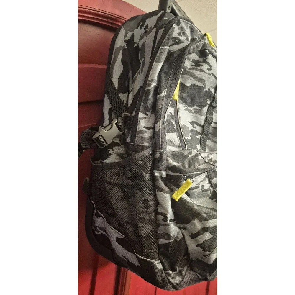 Lands End Rolling Backpack Camouflage School Large Pockets Water Bottles EUC